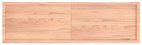 világosbarna kezelt tömör asztallap 180x50x(2-6) cm