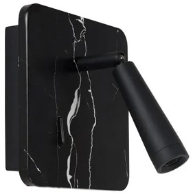 Lucide 77282/03/30 - LED Fali spotlámpa OREGON LED/4W/230V USB fekete