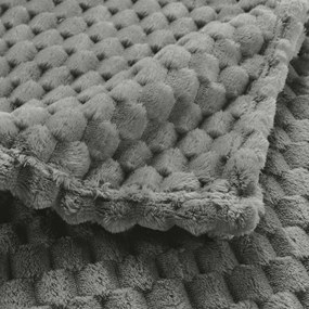 Szürke mikroflanel takaró 125x150 cm Mini Frosty – douceur d'intérieur