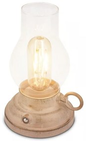 Brilo - dimmelhető LED kültéri újratölthető asztali lámpa KANEA LED/1,5W/5V IP44 1200 mAh bézs