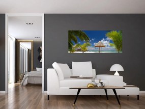 Kép - Fehér homokos strand (120x50 cm)