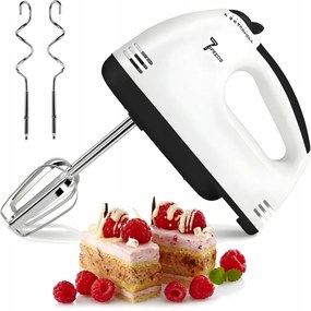 Konyhai kézi mixer, habverő és dagasztó, 7 sebességfokozat, 260 W