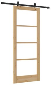 Csúszóajtó Egyéb Barna 83 x 202 cm Fa és fém