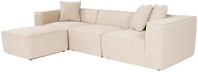Sarokkanapé Lora (L1-O1-1R-POUFFE ) - Barackszín