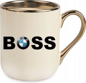 Bögre Elegáns Bézs Bmw Boss Ajándék Születésnapra Karácsonyra Csomagolás