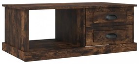 füstös tölgy színű szerelt fa dohányzóasztal 90x50x35 cm