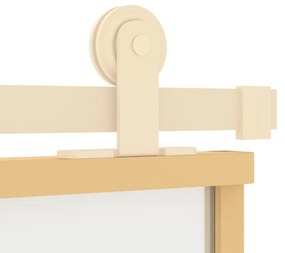aranyszínű ESG tejüveg és alumínium tolóajtó 90 x 205 cm