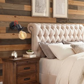 Fekete fali lámpa Vaveyla – Opviq lights