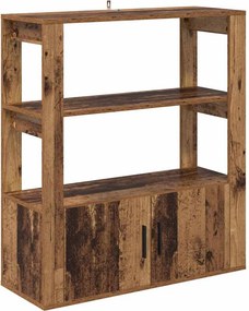 vidaXL Széf Régi fa 30 x 80 x 90 cm Faanyag
