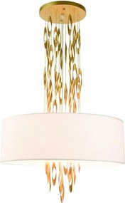 Aca Lighting függeszték 5XE14 Cascada arany fehér ÁTM60XM100CM EG4205P