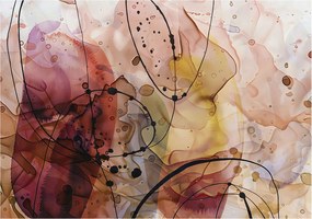 Dekoratív fali tapéta 3D hatással Absztrakt harmónia 312x219 Ragasztó