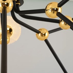 GELA LED rúdos csillár 16xLED/5W/230V 3000K fekete/arany