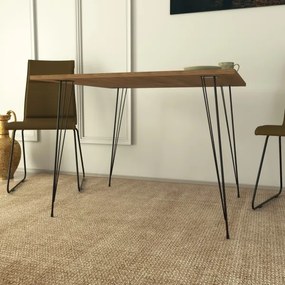 Étkezőasztal SANDALF 75x90 cm barna/fekete