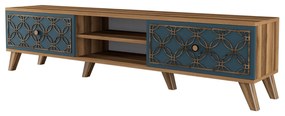 TV asztal/szekrény Clara (dió + kék). 1071854
