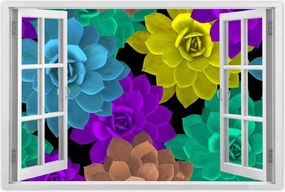 Poszterek 60x40 Színes virágok Virágok