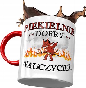 Piros Bögre Tanárnak Pokolian Jó Nyomtatott Fotóval