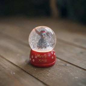 Elemes karácsonyi világító hógömb 4,5 cm &#8211; 4 féle