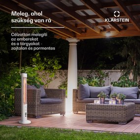 Blumfeldt Heat Guru Plus, kültéri sugárzó fűtőtest, 1200 W, 3 hőfokozat, távirányítóval