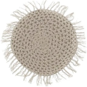 Kerek dekoratív párna TUFO 45 cm, szürke