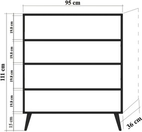 Multilux konyhaszekrény, 95 cm – TR863SPH3932