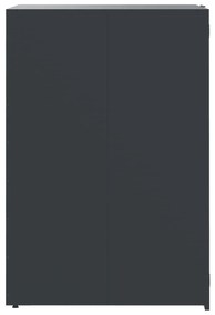 antracit acél kerekes tároló 6 szemeteskukához 414x79x117 cm