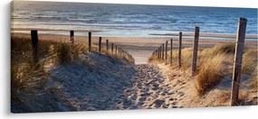 Kép - Út az északi-tengeri strandra, Hollandia (120x50 cm)