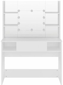 fehér LED-es MDF sminkasztal 100 x 40 x 135 cm
