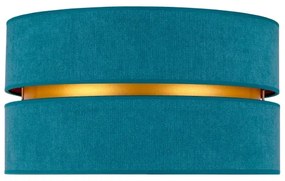 Duolla - Mennyezeti lámpa DUO 1xE27/40W/230V átm. 40 cm türkiz/arany
