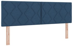 vidaXL Boxspring Ágy Mattal - Kék, 160x200 cm, Szövet