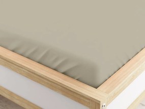 Mikroszálas gumis lepedő homokszínű 90 x 200 cm