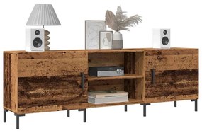antik fa színű szerelt fa TV-szekrény 150 x 30 x 50 cm