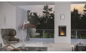 InFire - Beépített BIO kandalló 79x55 cm 3kW fekete