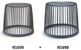 PROSPERPLAST 2 db CLUBO 35+50l-es univerzális kosárkészlet antracit színben