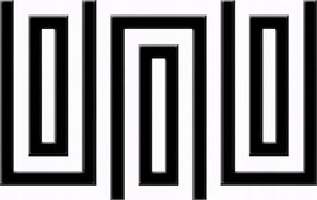 Fotótapéta flizelina Geometrikus labirintus minimalizmus grafika 416x254 +ragasztó