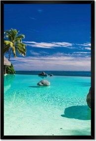 Poszterek keretben 40x60 Trópusok Tájkép Pálmafák