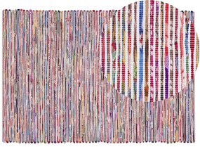 Színes pamutszőnyeg 140 x 200 cm BARTIN Beliani