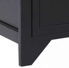 fekete tömör császárfa TV-szekrény 108 x 30 x 40 cm