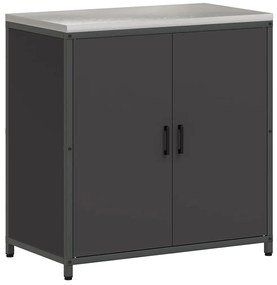 Konyhai Tároló Készlet polcokkal 2 pcs Fekete 180 x 50 x 92 cm