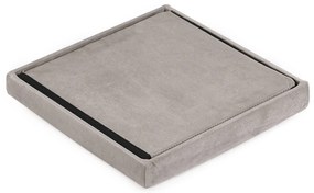 Bézs összecsukható kialakítású taburet CUBEXO VELVET M