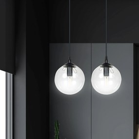 Emibig modern függeszték cosmo fekete átlátszó emi711/2