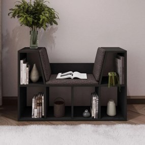 Livora könyvespolc, antracit, 103 cm