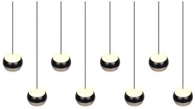 Fekete-ezüstszínű LED függőlámpa Orbit – Trio Select