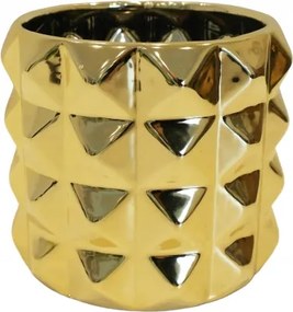 Virágtartó Fedél Arany Kerámia Virágok Növények Dekoratív Polnix