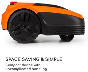 Garden Hero, robotfűnyíró, 5,2 Ah, akkumulátoros működés, 1200 m²-ig, narancsszínű
