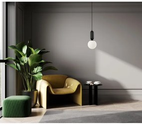 ITALUX PND-02340-1S-BK - Csillár zsinóron ALDEVA 1xE27/40W/230V fekete