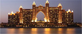 Kép egy épületról Dubajban (120x50 cm)