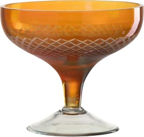 Italos pohár Jolipa J-line üveg narancssárga desszertes pohár