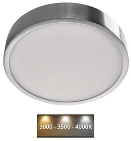 EMOS LED Mennyezeti lámpa LED/21W/230V 3000/3500/4000K á. 22,5 cm króm EMS956