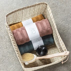 Sötétzöld fürdőszobai kilépő 50x80 cm Geo – Mette Ditmer Denmark