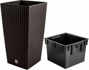 Rato magas virágtartó DRTS240 rattan virágtartó betét